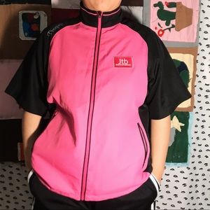 Vintage Pink Sports Athletic Golf Swim Jacket